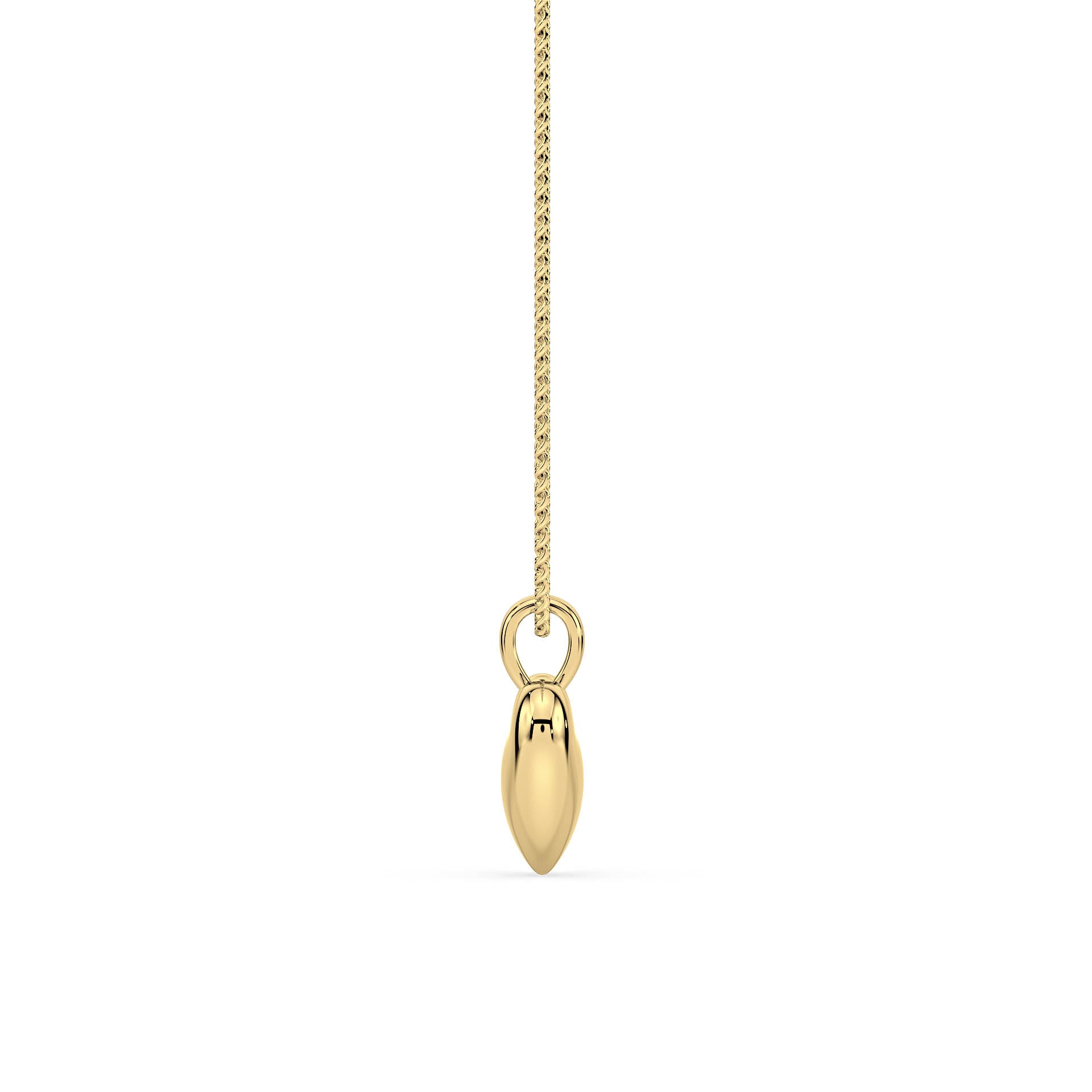 GOLD HEART PENDANT/NECKLACE in 9ct Yellow Gold