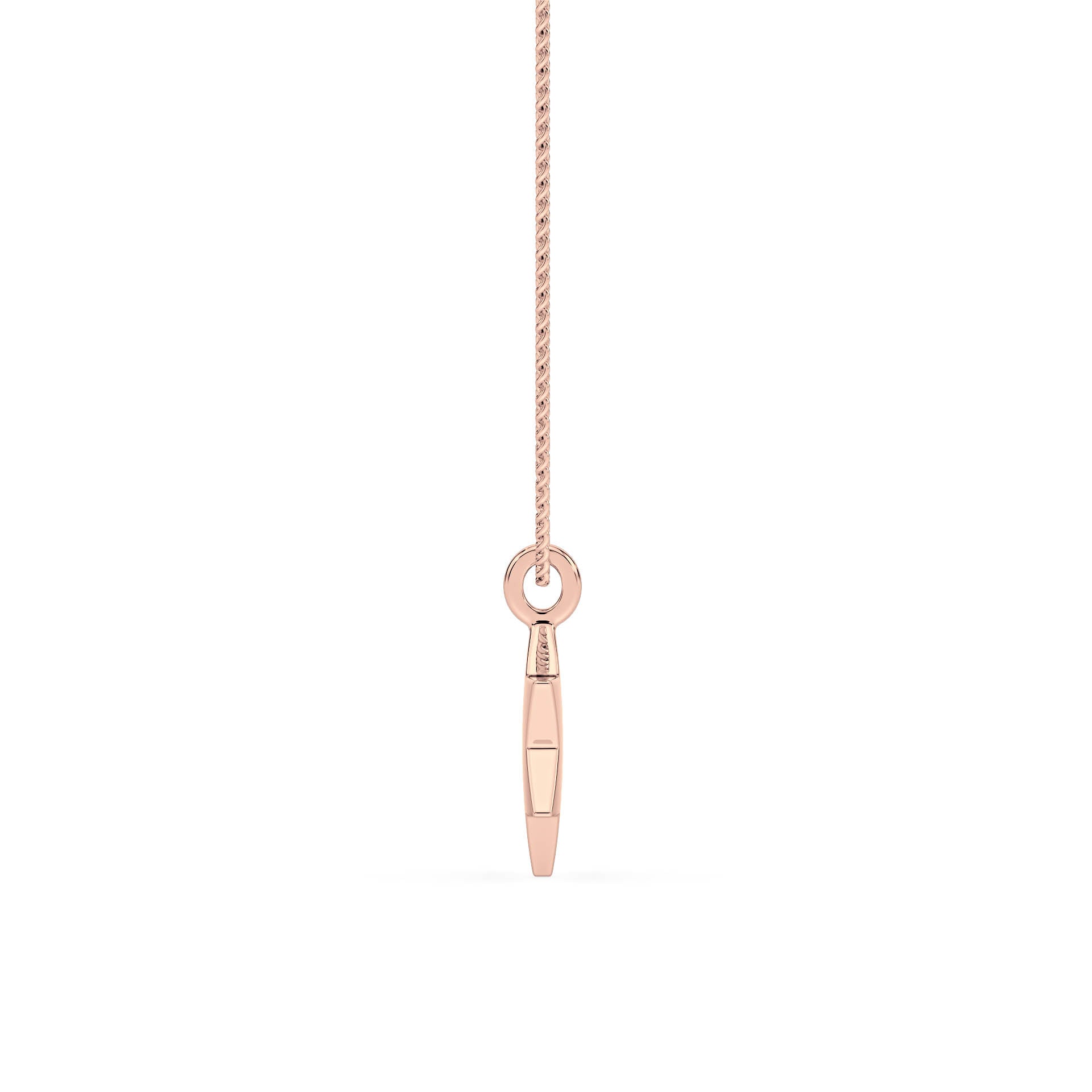 GOLD STAR OF DAVID PENDANT/NECKLACE in 9ct Rose Gold