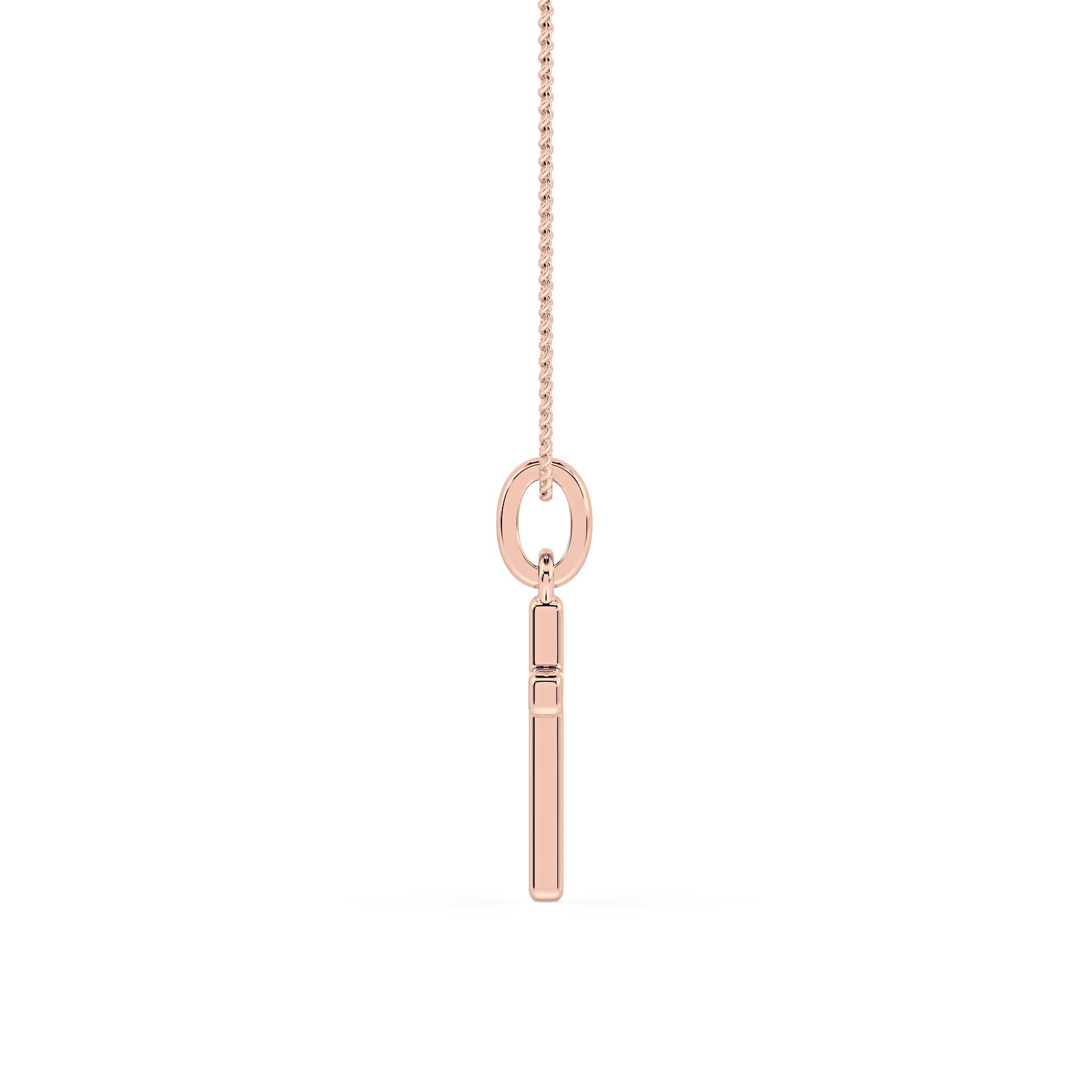 GOLD CROSS PENDANT/NECKLACE in 9ct Rose Gold