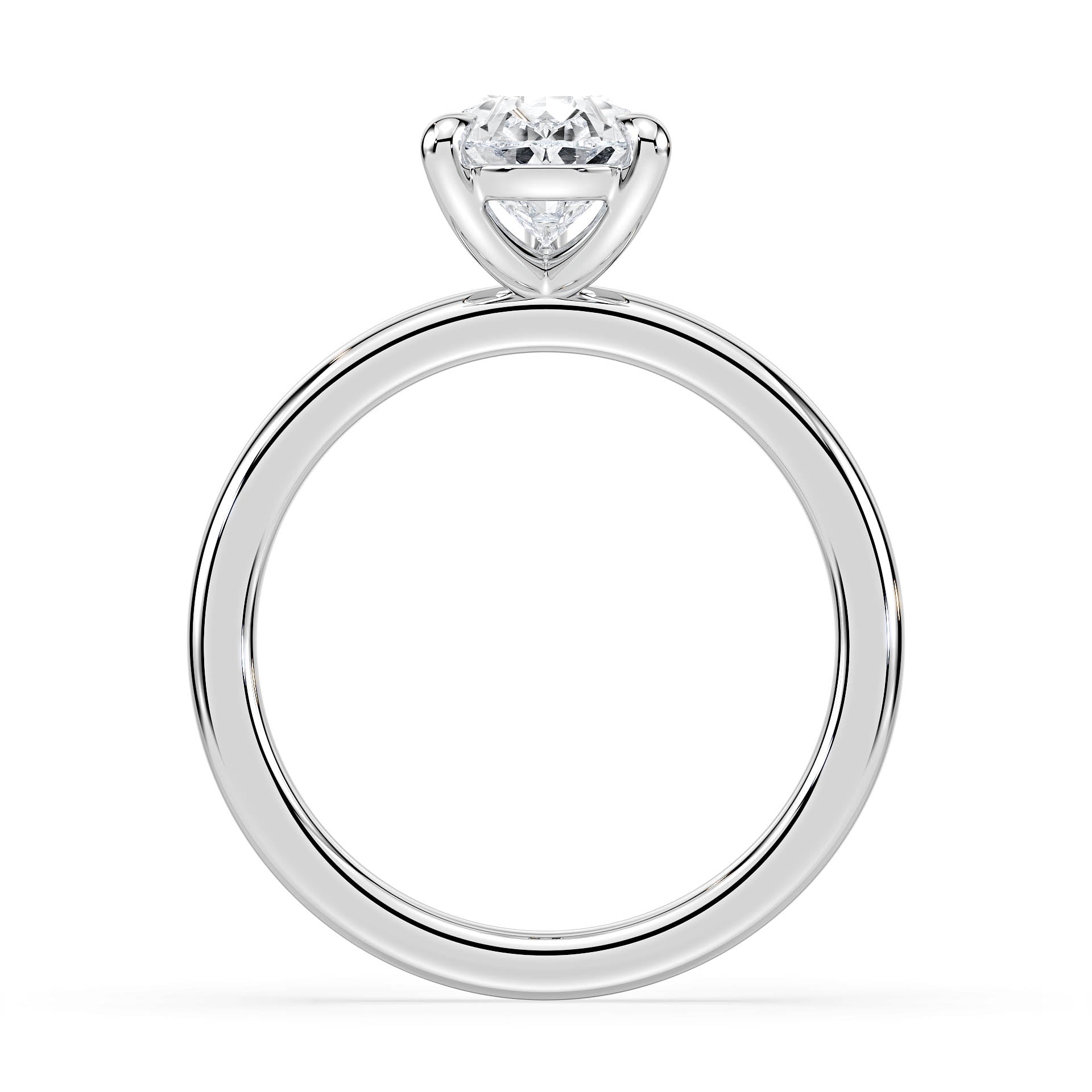 3-CLAW SOLITAIRE PEAR SHAPE DIAMOND ENGAGEMENT RING in 18ct White Gold